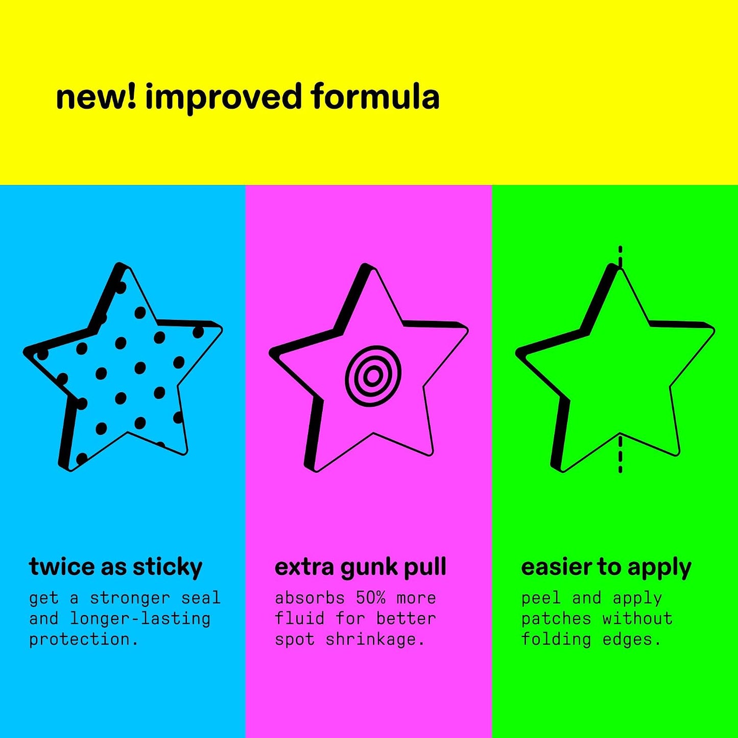 Starface - Hydro-Star Yellow Hydrocolloid Star-Shaped Pimple Patch - 96 parches