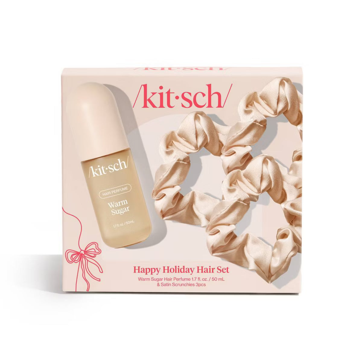 Kitsch - Happy Holiday Hair Gift Set - 4pc - Warm Sugar