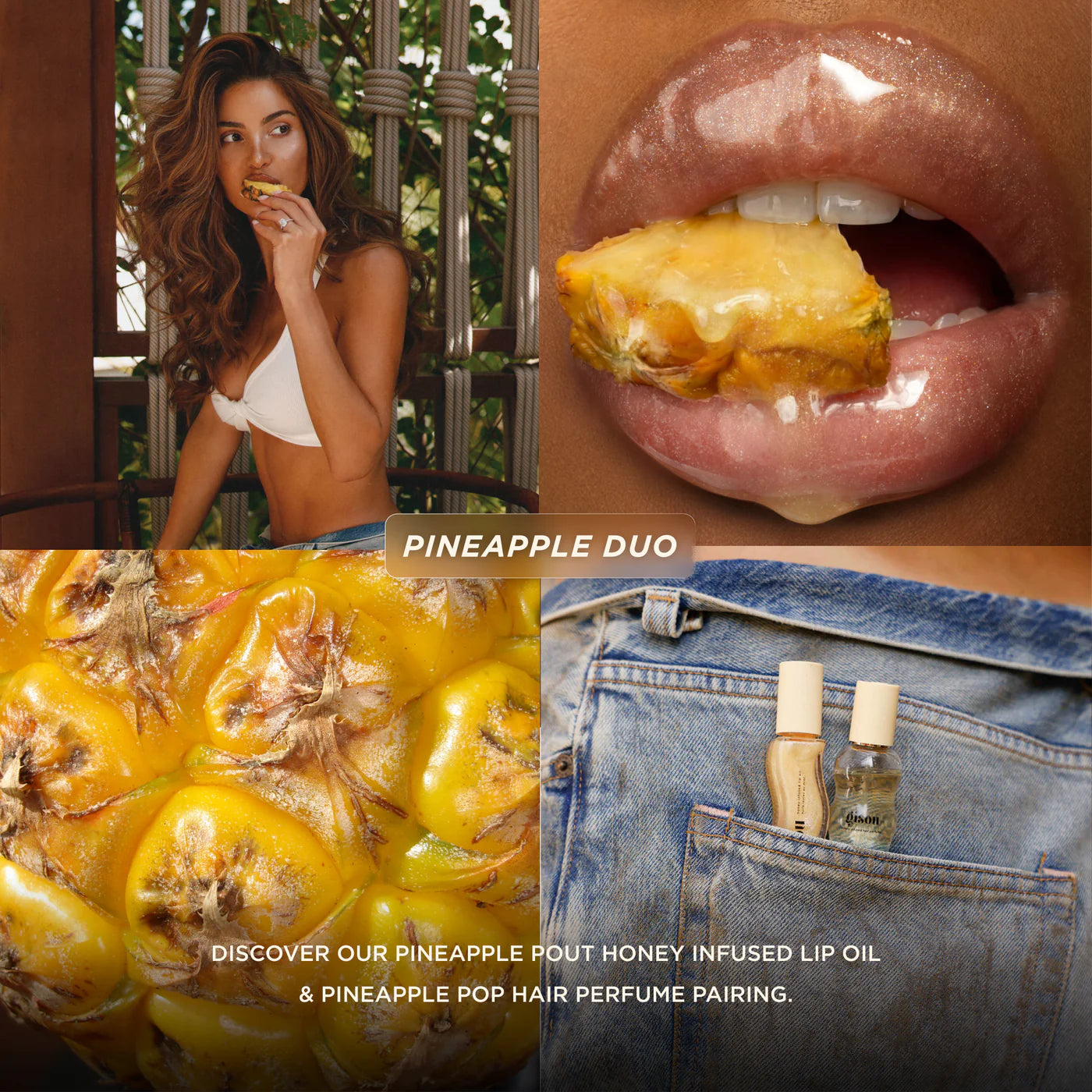 Gisou - Escape to Paradise Set - Tropical Pineapple Set