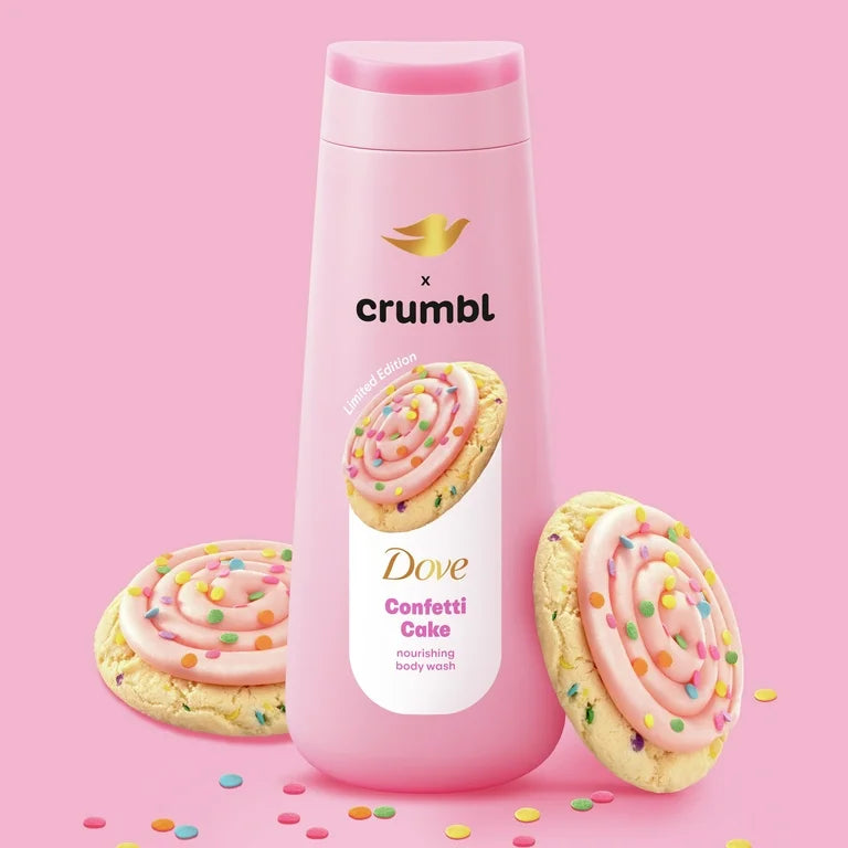Dove x Crumbl Confetti Cake Moisturizing Liquid Body Wash - 300 ml
