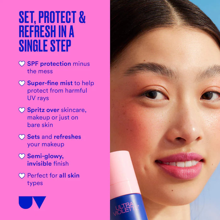 Ultra Violette - Preen Screen SPF 50 Facial Sunscreen Mist With Niacinamide