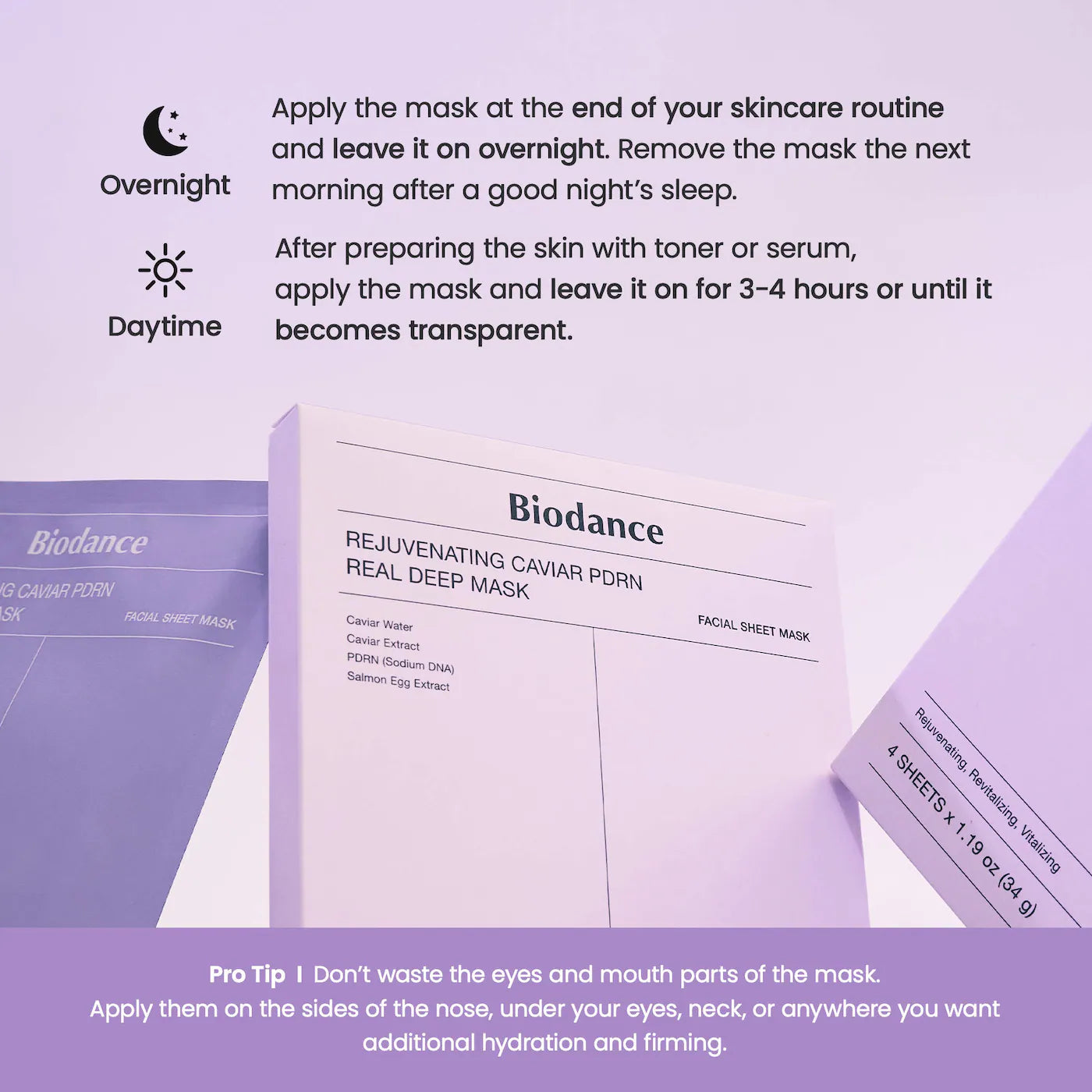 Biodance - Rejuvenating Caviar PDRN Real Deep Mask - 4 Pack