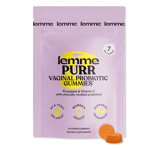 Lemme - Purr Vaginal Probiotic Gummies - pH & Odor Support - 7 day supply