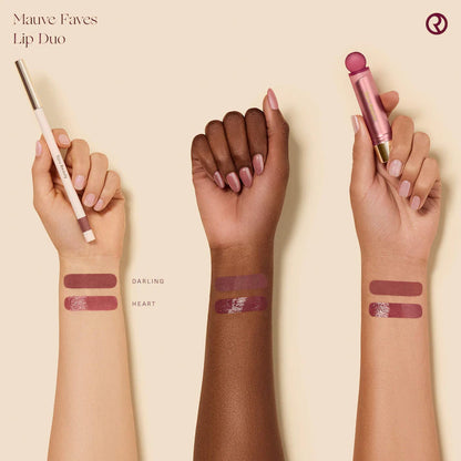 Rare Beauty - Mauve Faves Lip Duo Makeup Gift Set