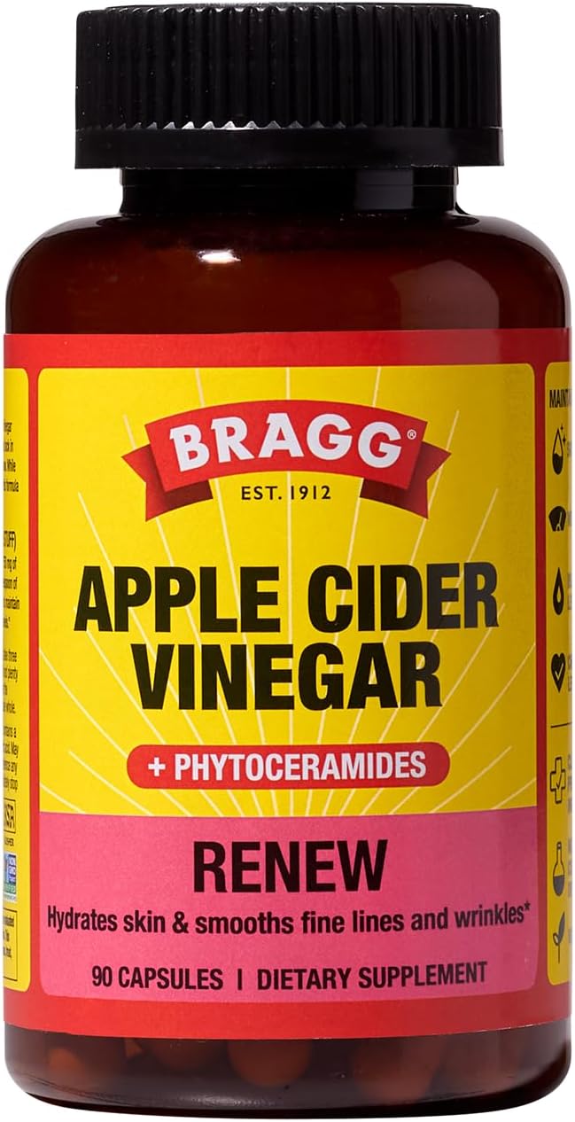 Bragg - Renew Apple Cider Vinegar Capsules with Phytoceramides - 90 Capsules