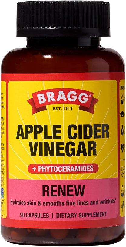 Bragg - Renew Apple Cider Vinegar Capsules with Phytoceramides - 90 Capsules
