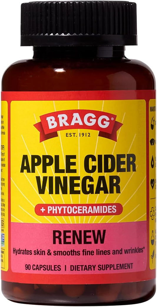 Bragg - Renew Apple Cider Vinegar Capsules with Phytoceramides - 90 Capsules