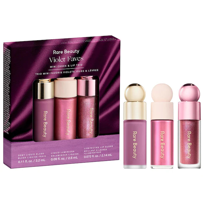 Rare Beauty - Violet Faves Mini Cheek and Lip Trio Makeup Gift Set