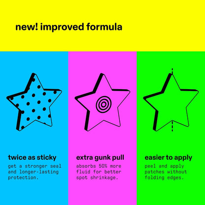 Starface - Hydro-Star Yellow Hydrocolloid Star-Shaped Pimple Patch - 96 parches