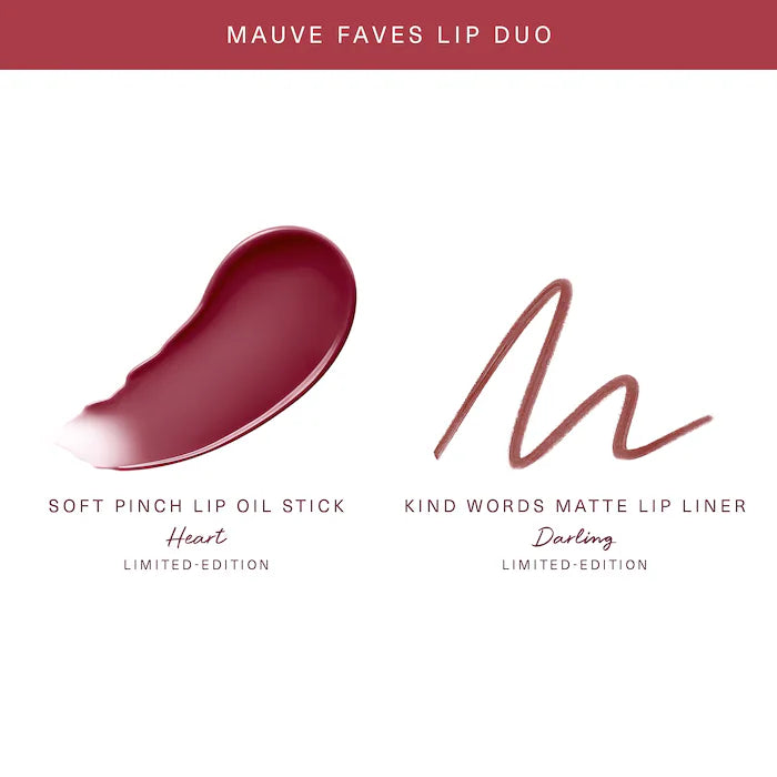 Rare Beauty - Mauve Faves Lip Duo Makeup Gift Set