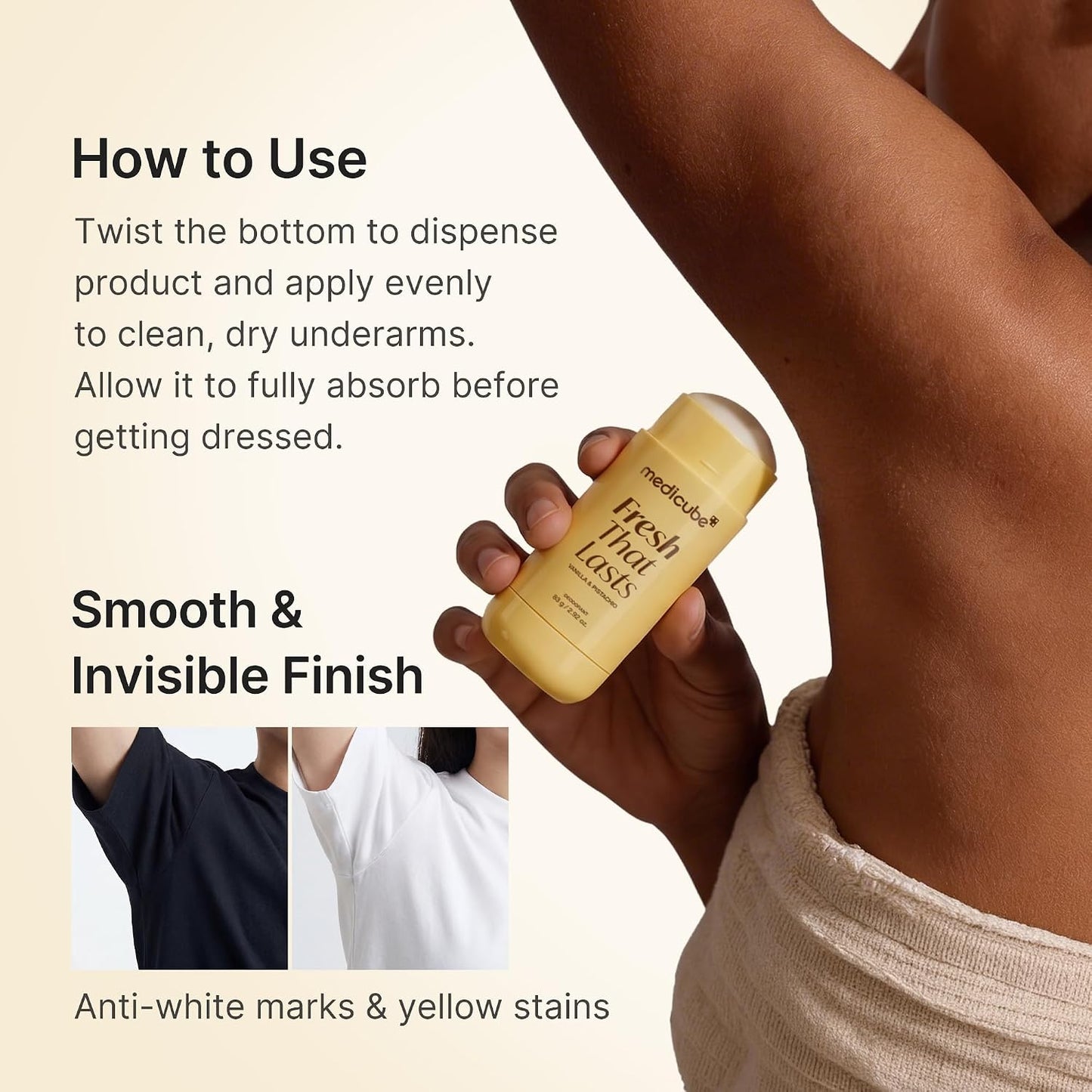 medicube - Kojic Acid & Turmeric Aluminum-Free Deodorant for Women & Men