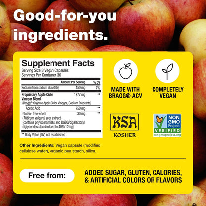 Bragg - Renew Apple Cider Vinegar Capsules with Phytoceramides - 90 Capsules
