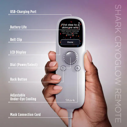 Shark Beauty - Shark™ CryoGlow™ Under-Eye Cooling + LED Anti-Aging Red Light & Skin Clearing Mask