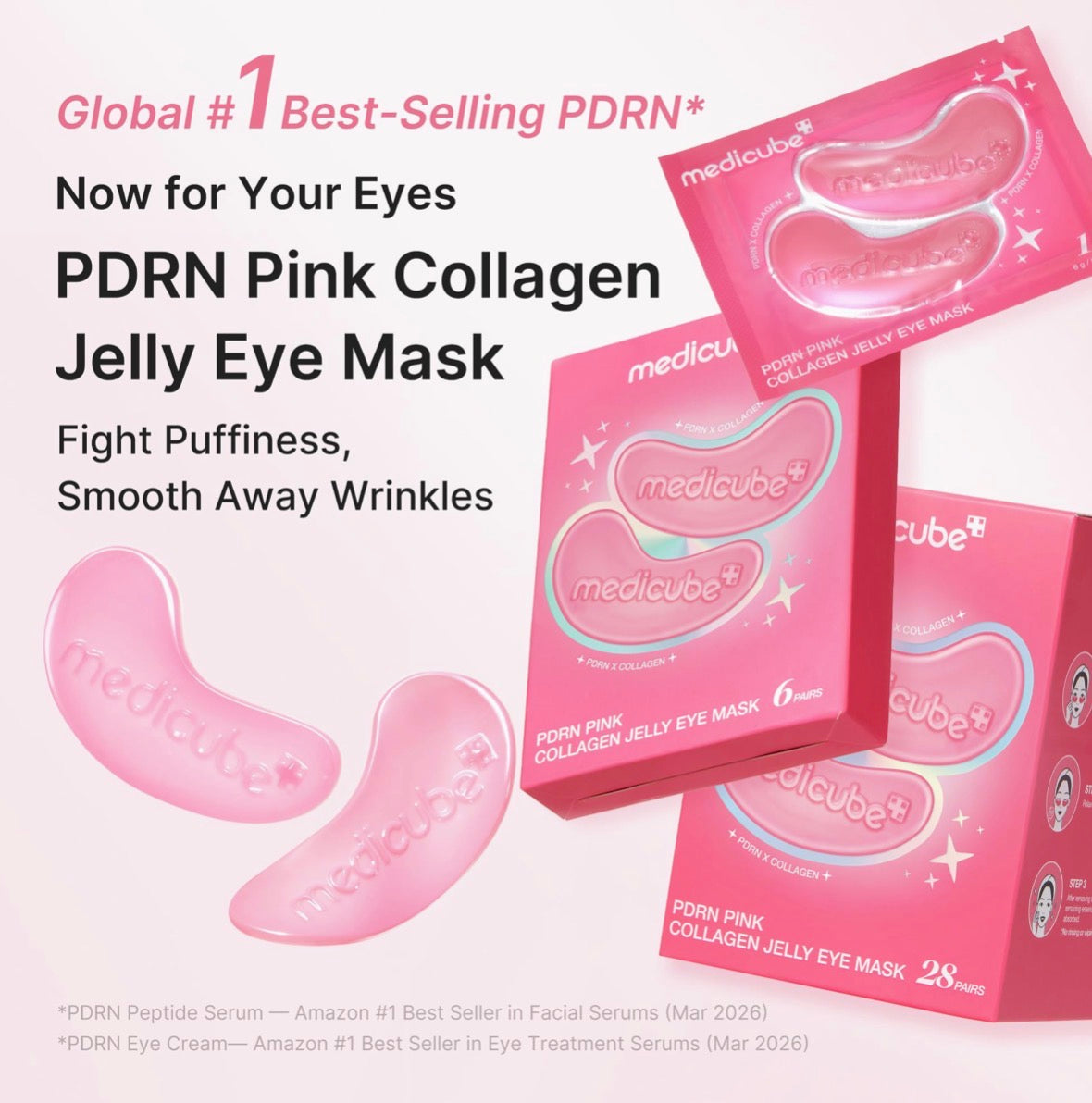 medicube - PDRN Pink Collagen Jelly Eye Mask - 28 Pairs