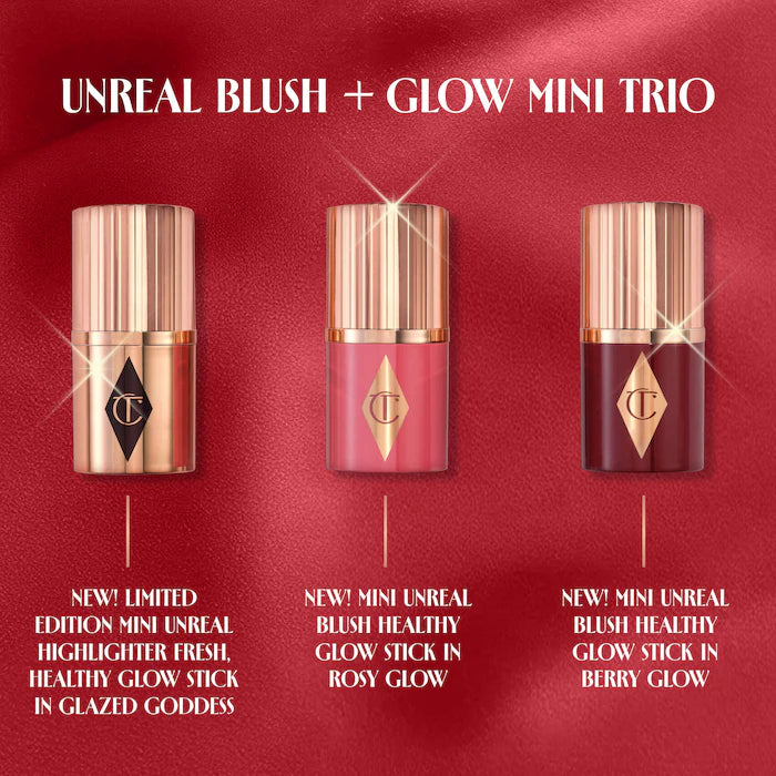 Charlotte Tilbury - Mini Unreal Blush + Glow Trio
