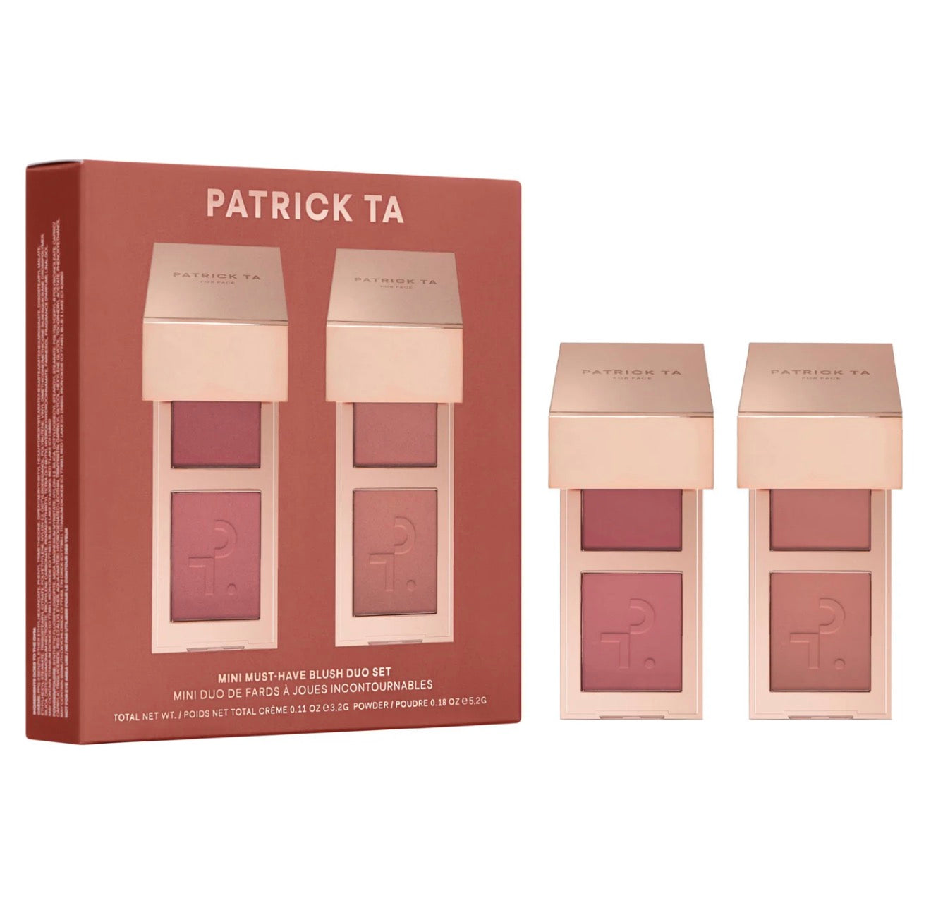 Patrick Ta - Mini Must-Have Major Headlines Double-Take Crème & Powder Blush Duo Set
