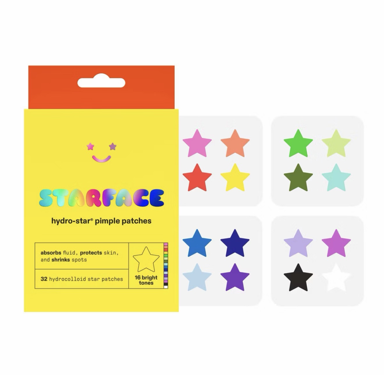 Starface - Hydro-Star Play Pack Pimple Patches - 32ct - multicolor