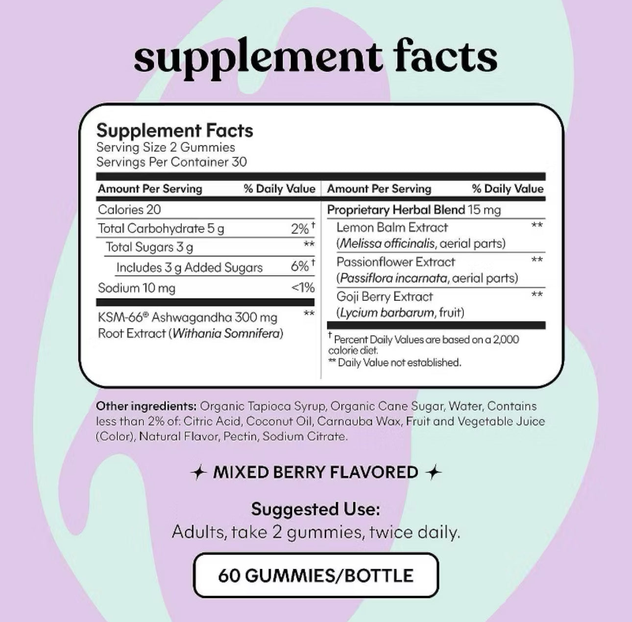 Lemme Chill De-Stress Ashwagandha Vegan Gummies - 60ct