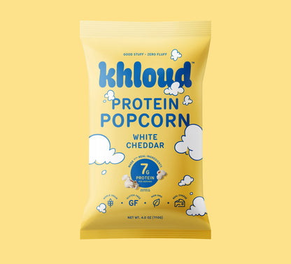 Khloud - White Cheddar Protein Popcorn