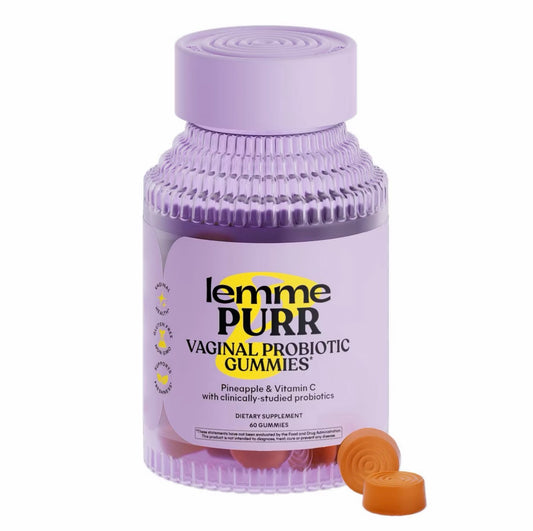 Lemme - Purr Vaginal Probiotic Gummies - pH & Odor Support - Pineapple & Vitamin C