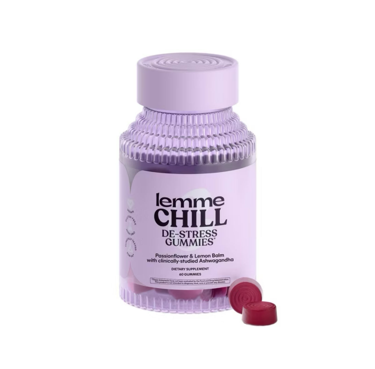 Lemme Chill De-Stress Ashwagandha Vegan Gummies - 60ct