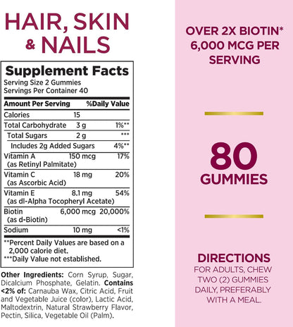 Hair, Skin & Nails Advanced - 80 Gummies