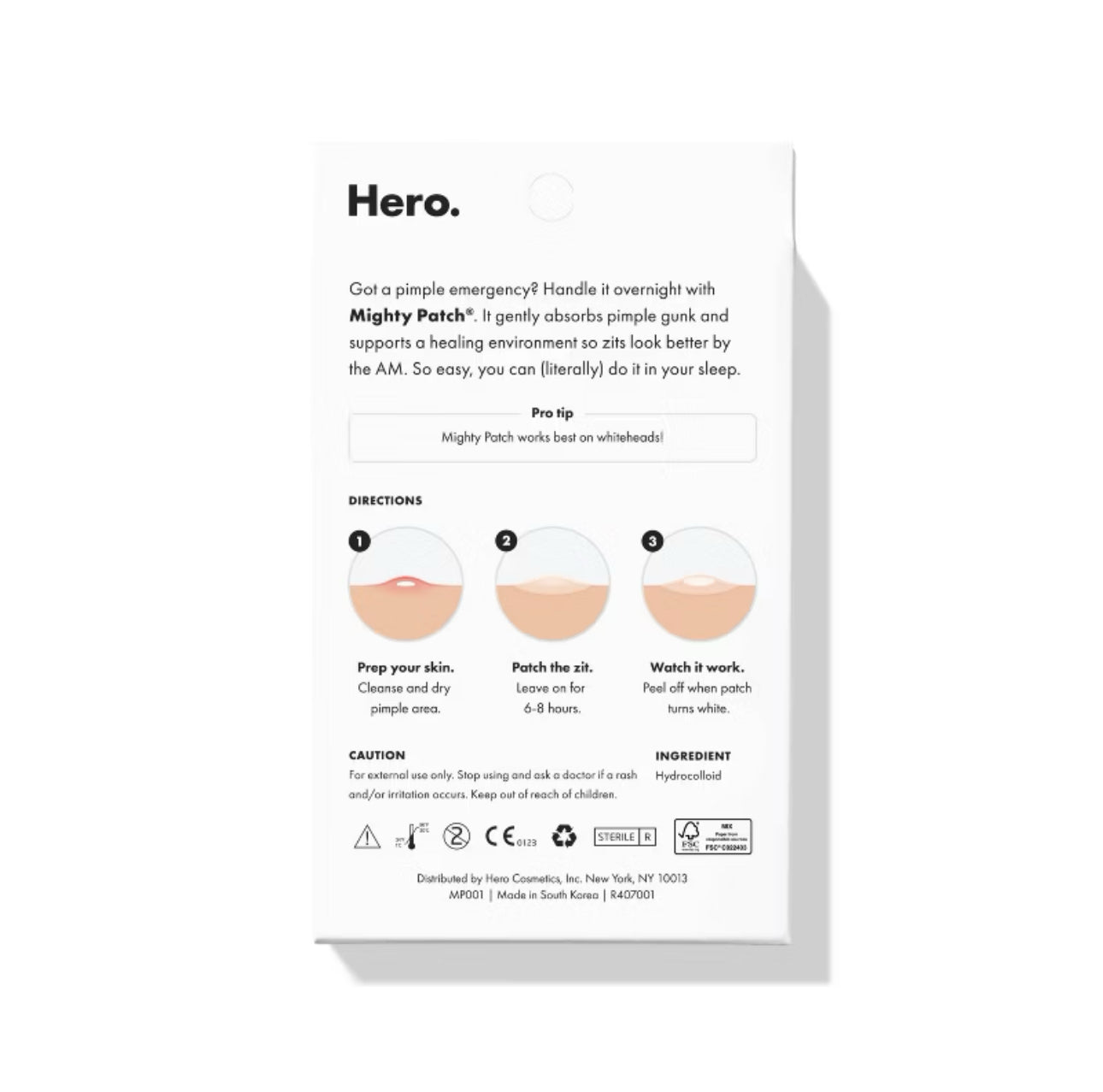 Hero Cosmetics Mighty Patch Original Acne Pimple Patches