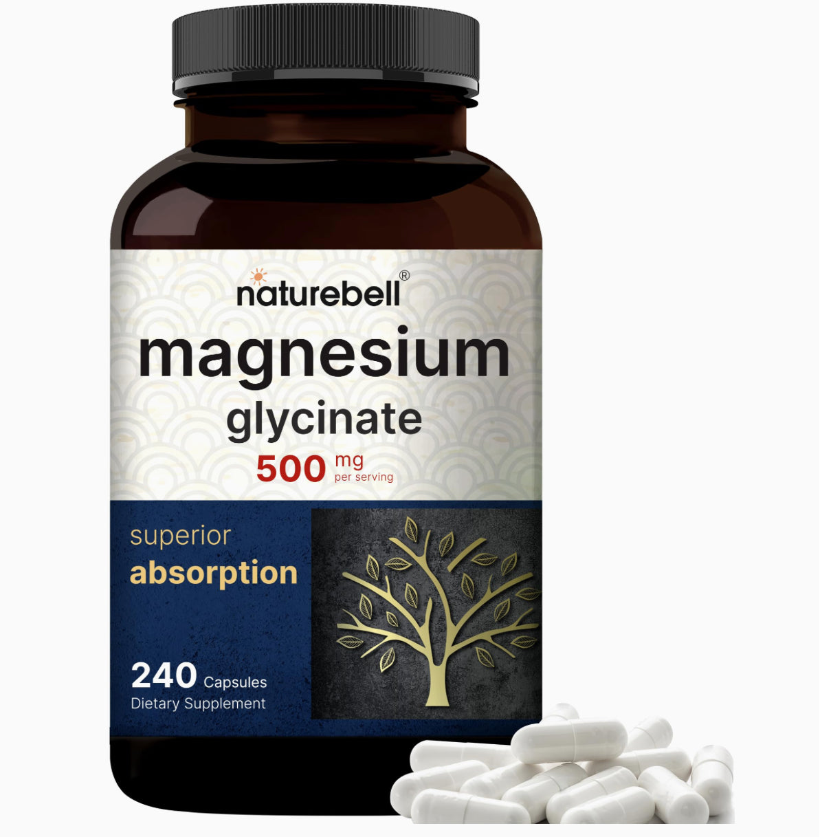 Naturebelle - magnesium glycinate 500mg