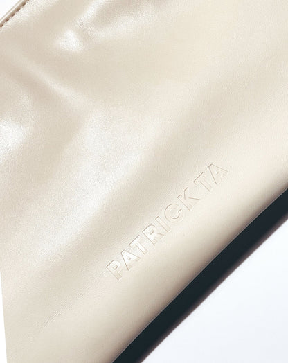 Patrick Ta - The Elevated Beauty Bag In Cream