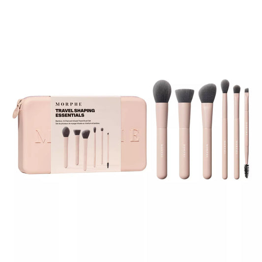 Morphe - Bamboo & Charcoal Shaping Essential Infused Travel Brush Set