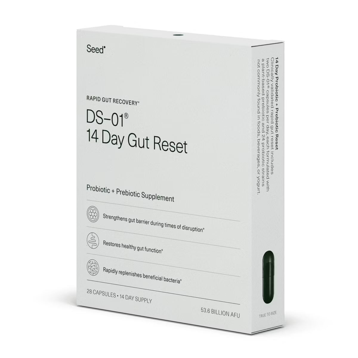 Seed - 14-Day Gut Reset Probiotic Capsules - 28ct