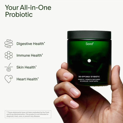 Seed - Daily Synbiotic Probiotic Capsules - 60ct