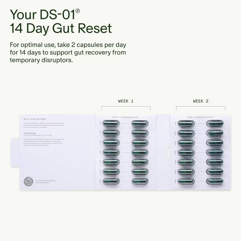 Seed - 14-Day Gut Reset Probiotic Capsules - 28ct