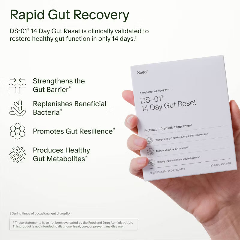 Seed - 14-Day Gut Reset Probiotic Capsules - 28ct