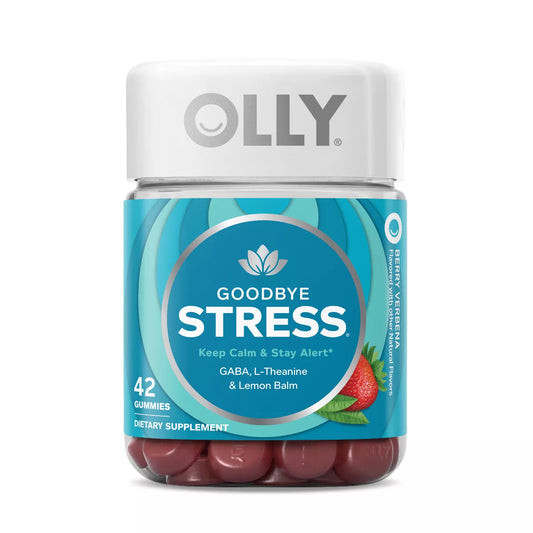 OLLY - Goodbye Stress Gummies with GABA, L-Theanine & Lemon Balm - Berry Verbena