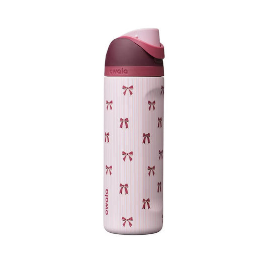 Owala 24 fl oz -  Take a Bow - Stainless Steel Special Edition FreeSip Insulated Water Bottle