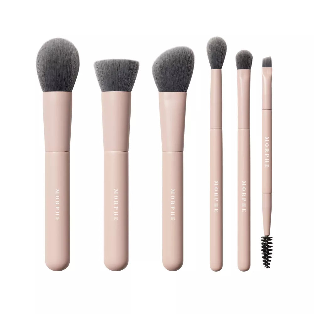 Morphe - Bamboo & Charcoal Shaping Essential Infused Travel Brush Set
