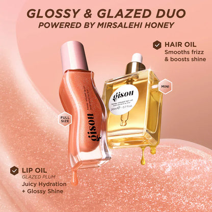 Gisou - Glossy & Glazed Hair & Lip Oil Gift Set