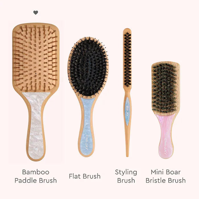 Emi Jay - Heavenly Hair Milk Leave-In Conditioner + Bamboo Paddle Brush Gift Set - edición limitada
