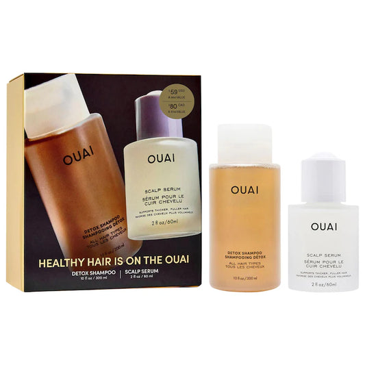 OUAI - Detox Shampoo & Scalp Serum Hair Gift Set