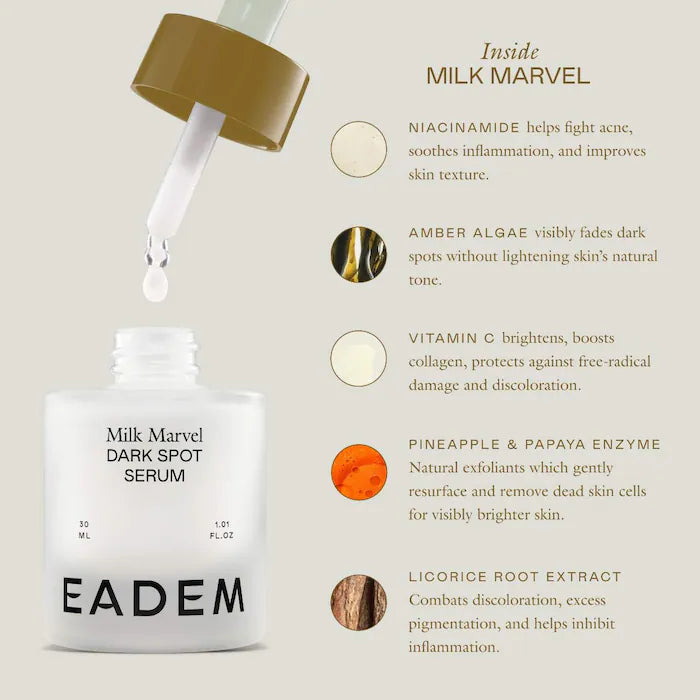 EADEM - Milk Marvel Dark Spot Serum with Niacinamide and Vitamin C