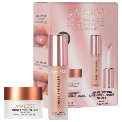 Forget The Filler Cinnamon Sugar Lip Plumping Duo Set