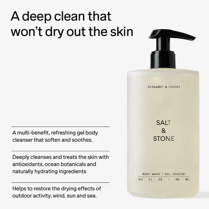 Bergamot & Hinoki Refillable Body Wash with Niacinamide + Probiotic