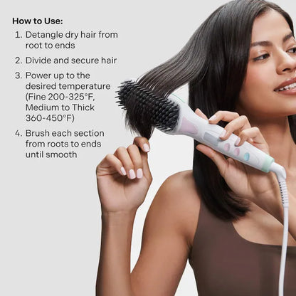 Get Ur Sleek On Heated Straightening Brush