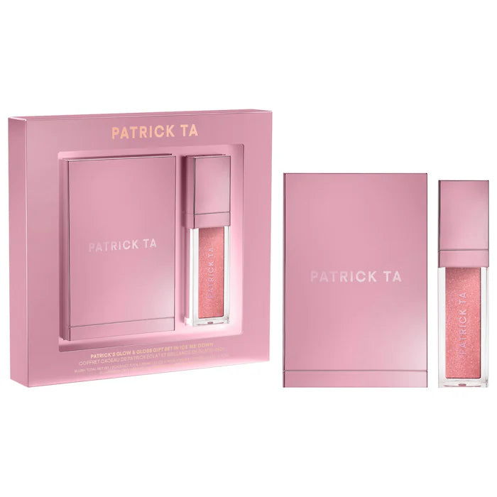 PATRICK TA - Patrick's Glow and Gloss Set: Major Headlines Blush Duo and Plumping Lip Gloss Makeup Gift Set