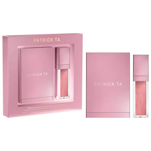 PATRICK TA - Patrick's Glow and Gloss Set: Major Headlines Blush Duo and Plumping Lip Gloss Makeup Gift Set