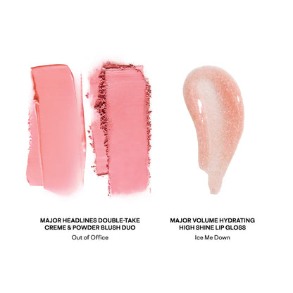 PATRICK TA - Patrick's Glow and Gloss Set: Major Headlines Blush Duo and Plumping Lip Gloss Makeup Gift Set