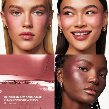PATRICK TA - Patrick's Glow and Gloss Set: Major Headlines Blush Duo and Plumping Lip Gloss Makeup Gift Set