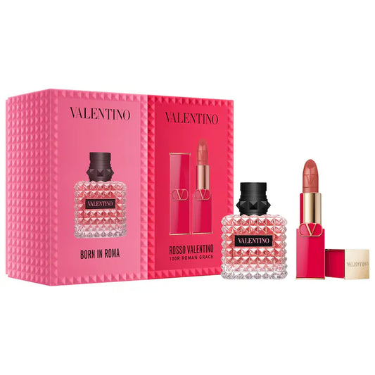 Valentino - Mini Donna Born in Roma Perfume & Rosso Lipstick Set