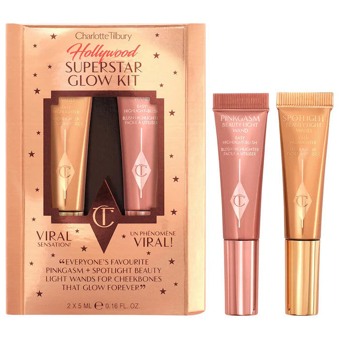 Charlotte Tilbury - Mini Hollywood Superstar Beauty Highlighter Wand Duo Gift Set